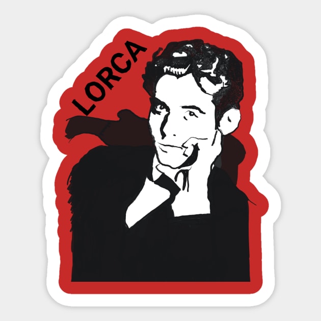Frederico Garcia Lorca Sticker by WellRed